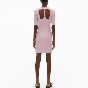 Helmut Lang - Gala Knit Mini Dress in Light Pink